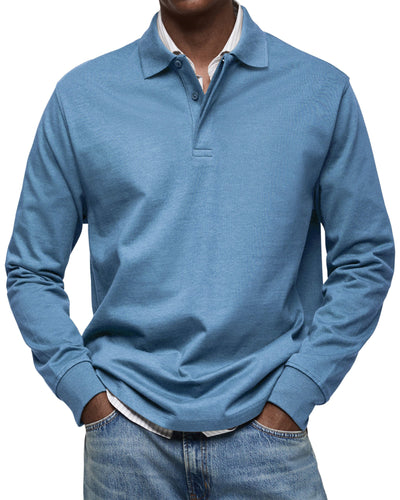 TIM| LUXURY LONG-SLEEVED POLO