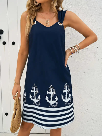 Faith – Nautical Ring Strap Dress