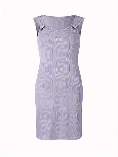 Vance – Textured Ring-Detail Dress