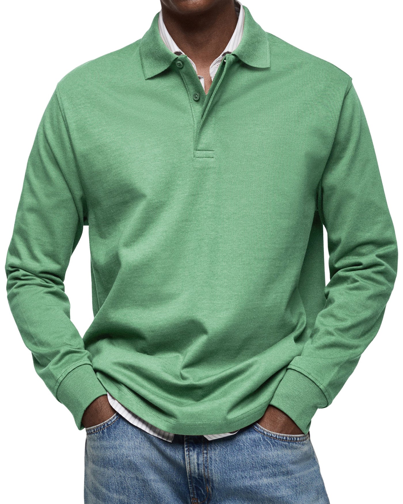 TIM| LUXURY LONG-SLEEVED POLO