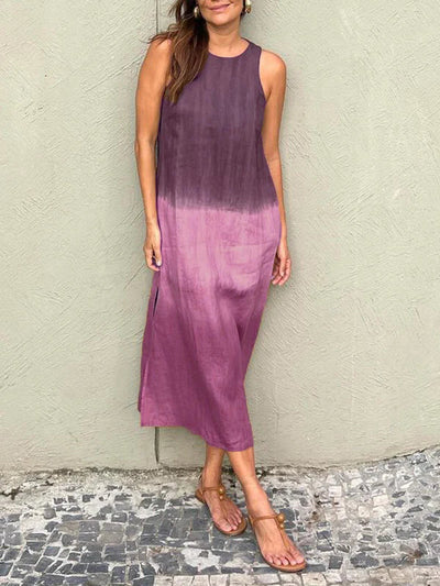 Megan – Sleeveless Ombre Midi Dress