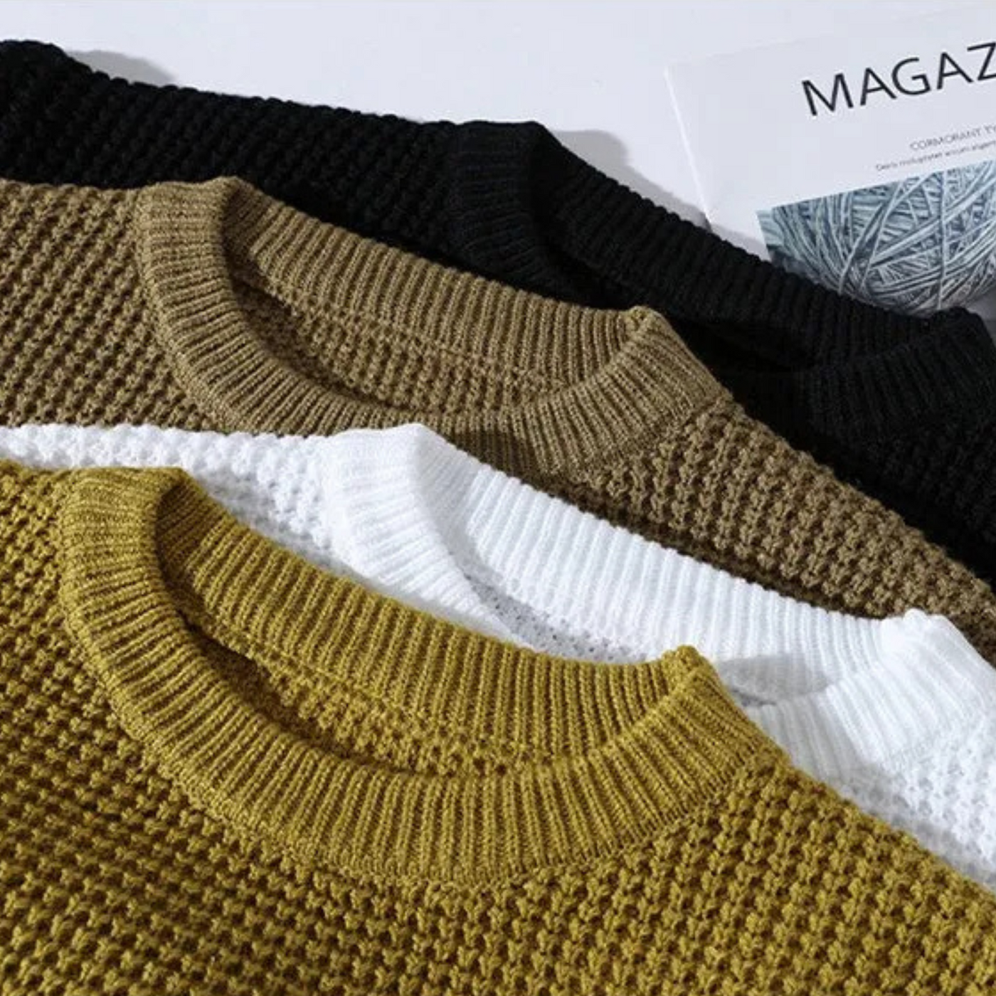 Bo | PREMIUM HONEYCOMB KNIT PULLOVER