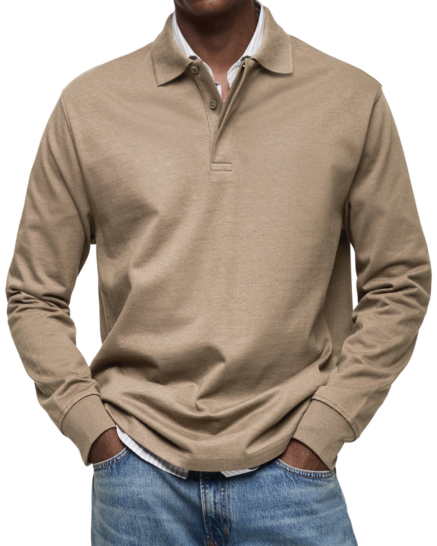 TIM| LUXURY LONG-SLEEVED POLO