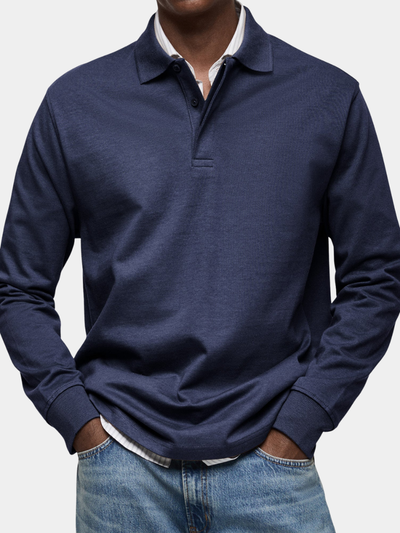 TIM| LUXURY LONG-SLEEVED POLO