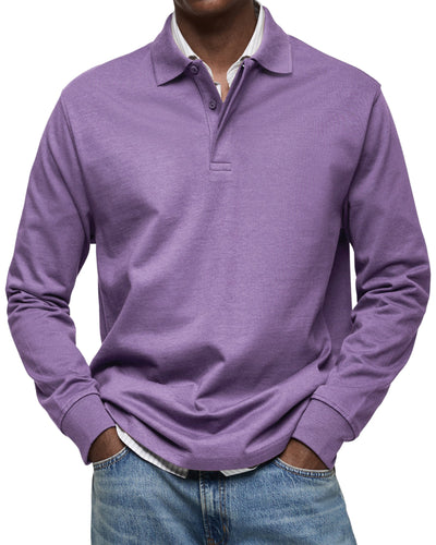TIM| LUXURY LONG-SLEEVED POLO