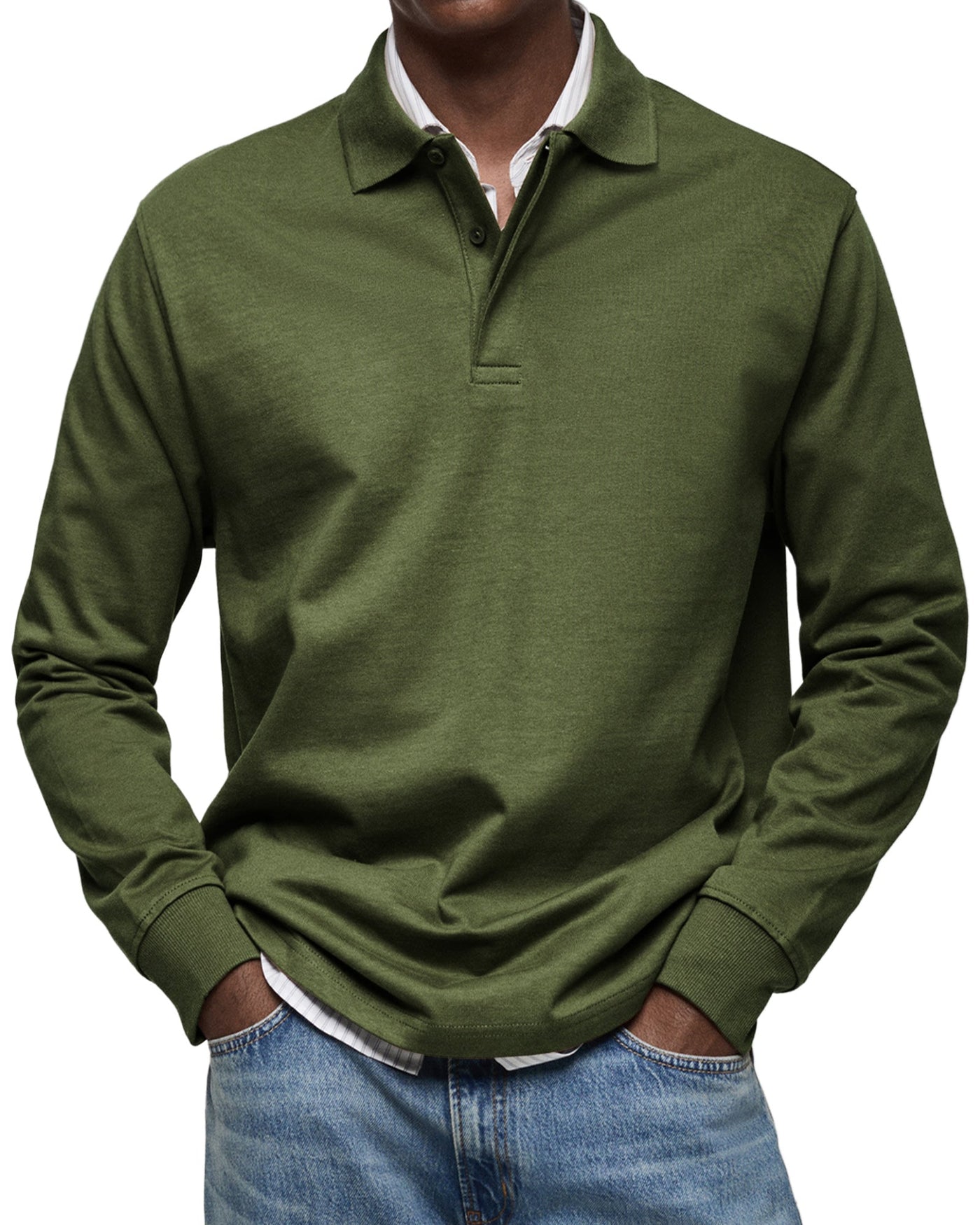 TIM| LUXURY LONG-SLEEVED POLO