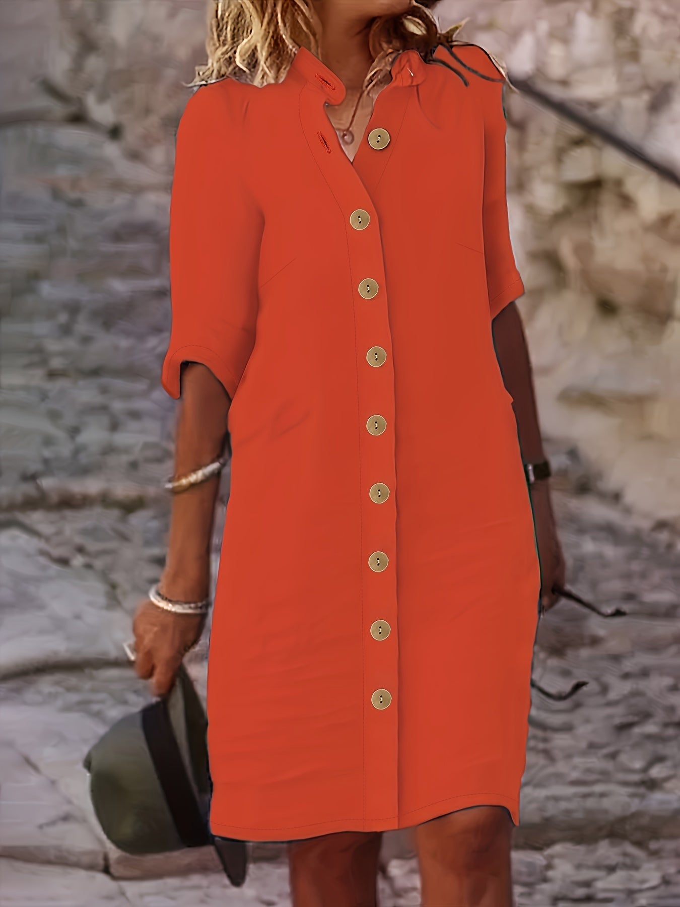 Adele – Button-Down Shirt Dress