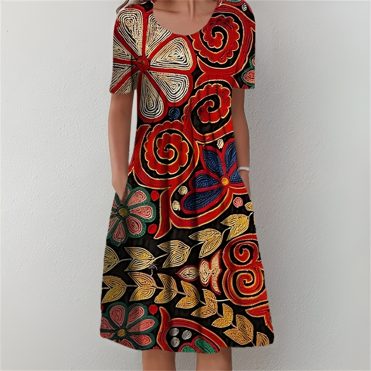 Adeen – Floral Midi Dress