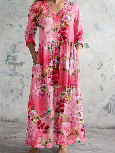 Nadine – Floral Print Maxi Dress