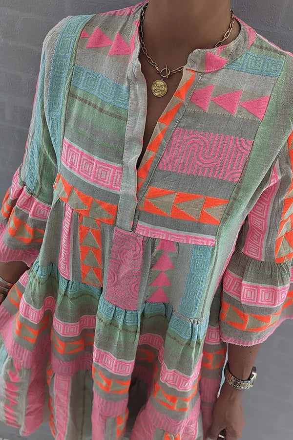 Ayla – Bohemian Tiered Tunic Dress