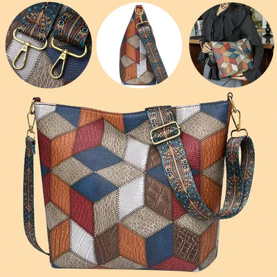 Zavelli™ | Handbag in Mosaic Leather