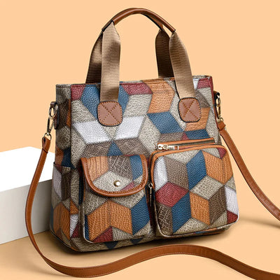 Zavelli™ | Handbag in Mosaic Leather