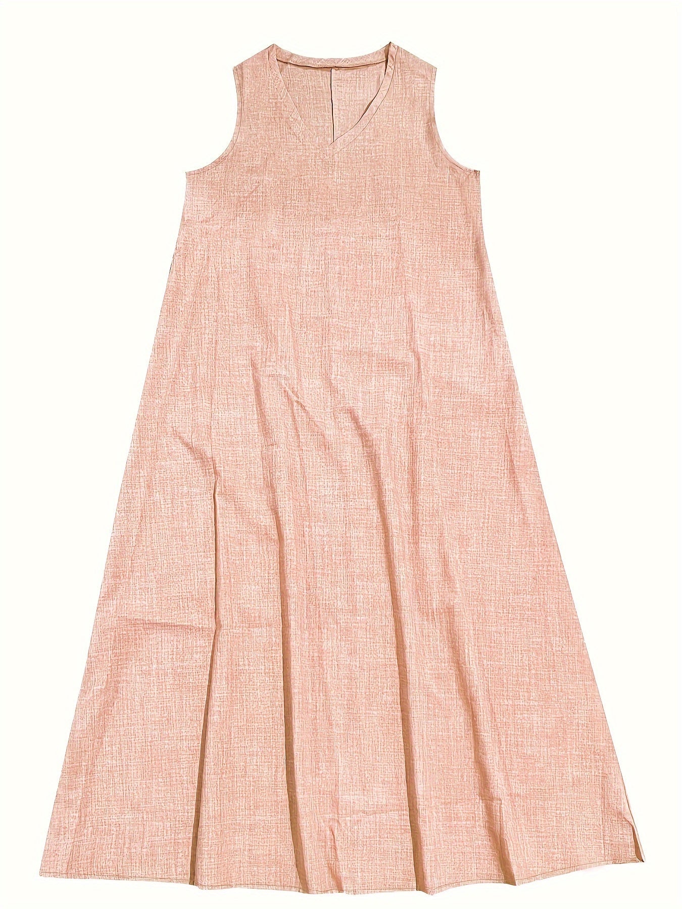 Joan – Sleeveless Textured Maxi Dress