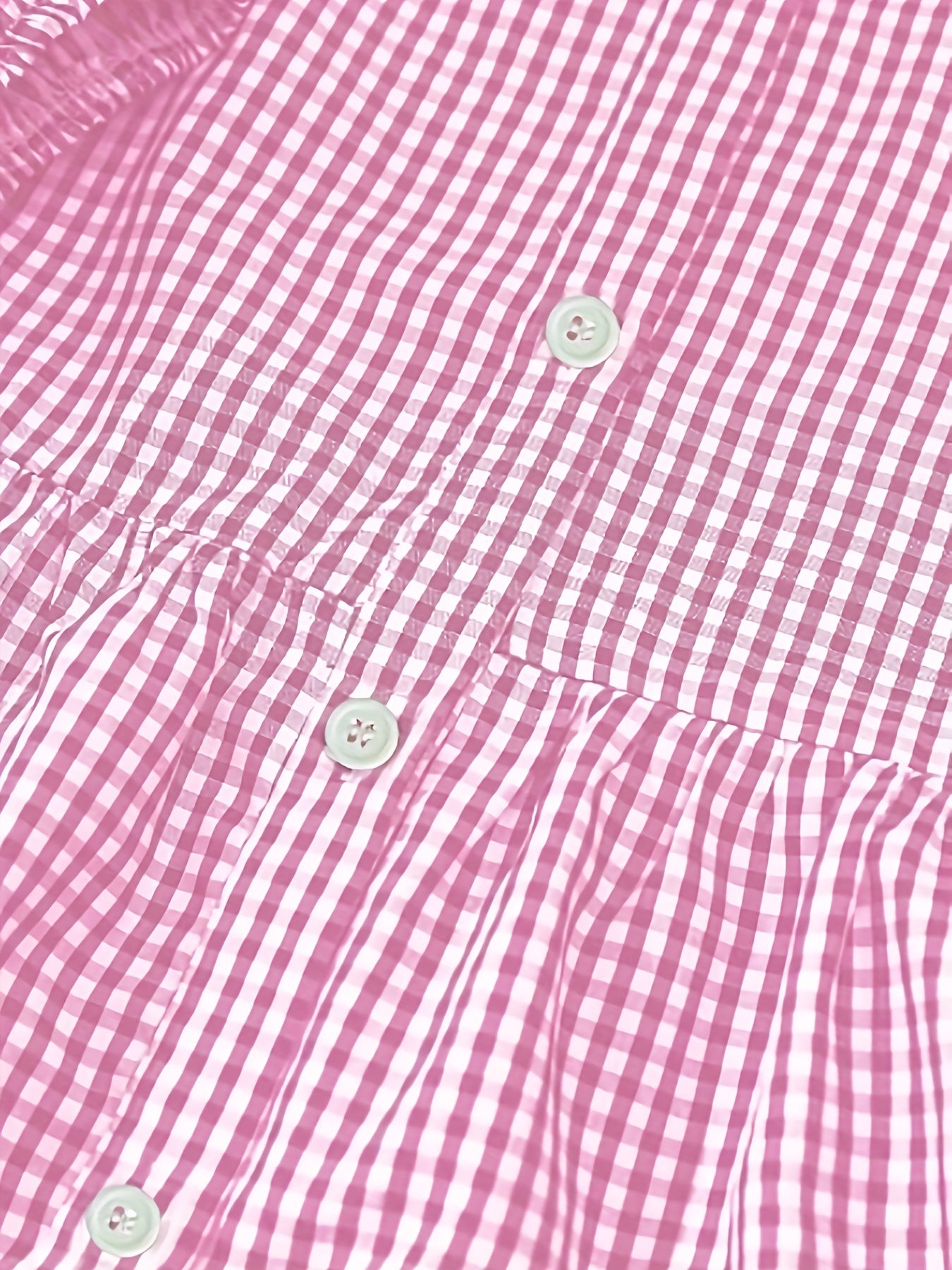 Rose – Gingham Button-Up Tiered Dress