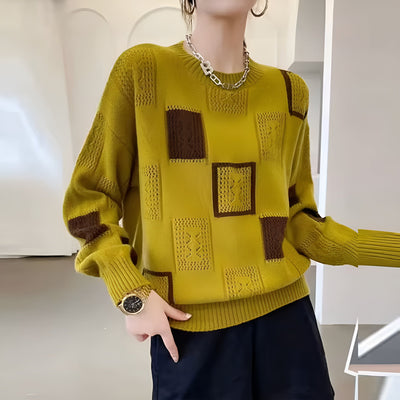 Renata | Elegant Geometric Patterned Sweater