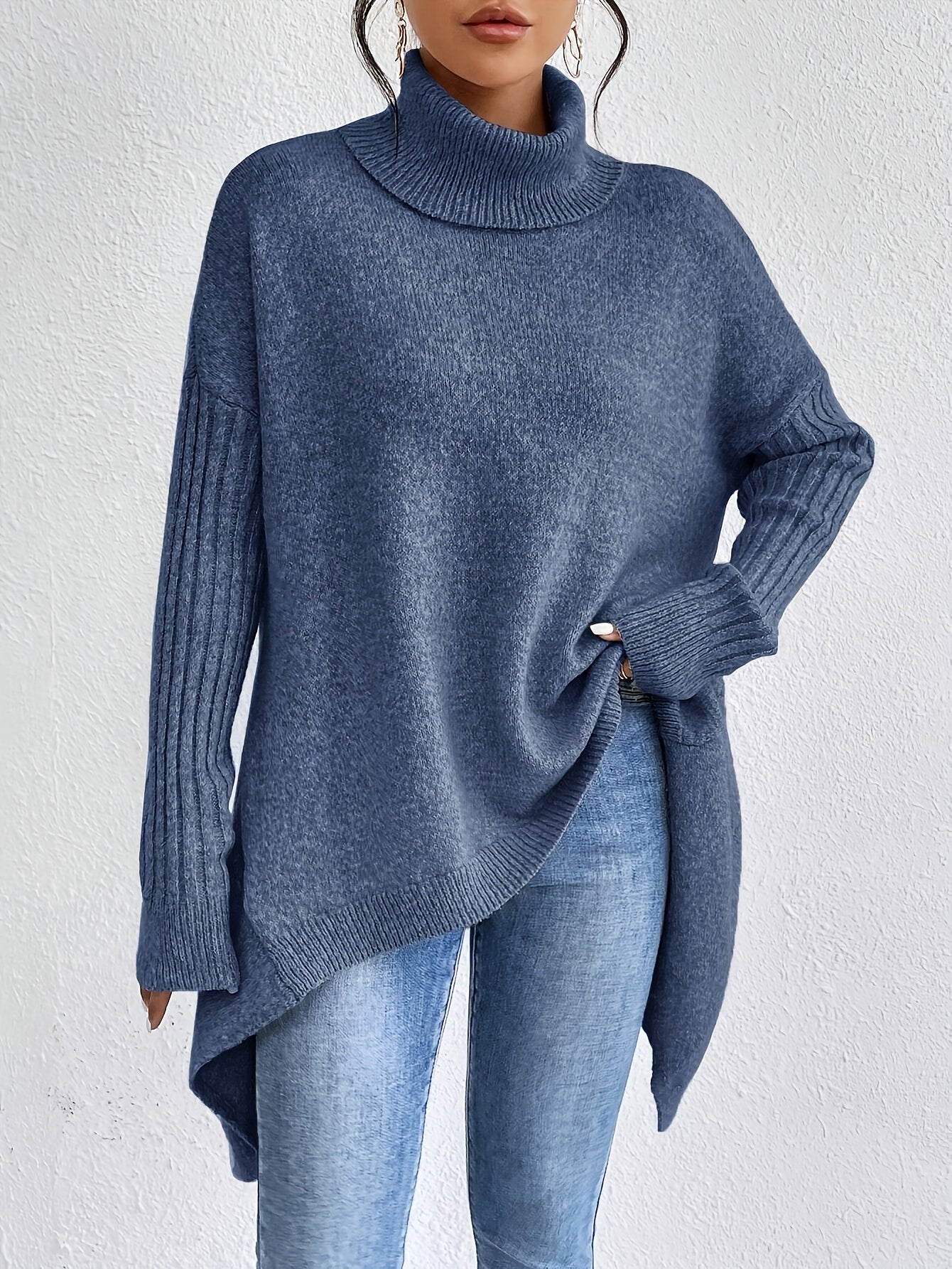 Laila™ | Oversized Polo Sweater